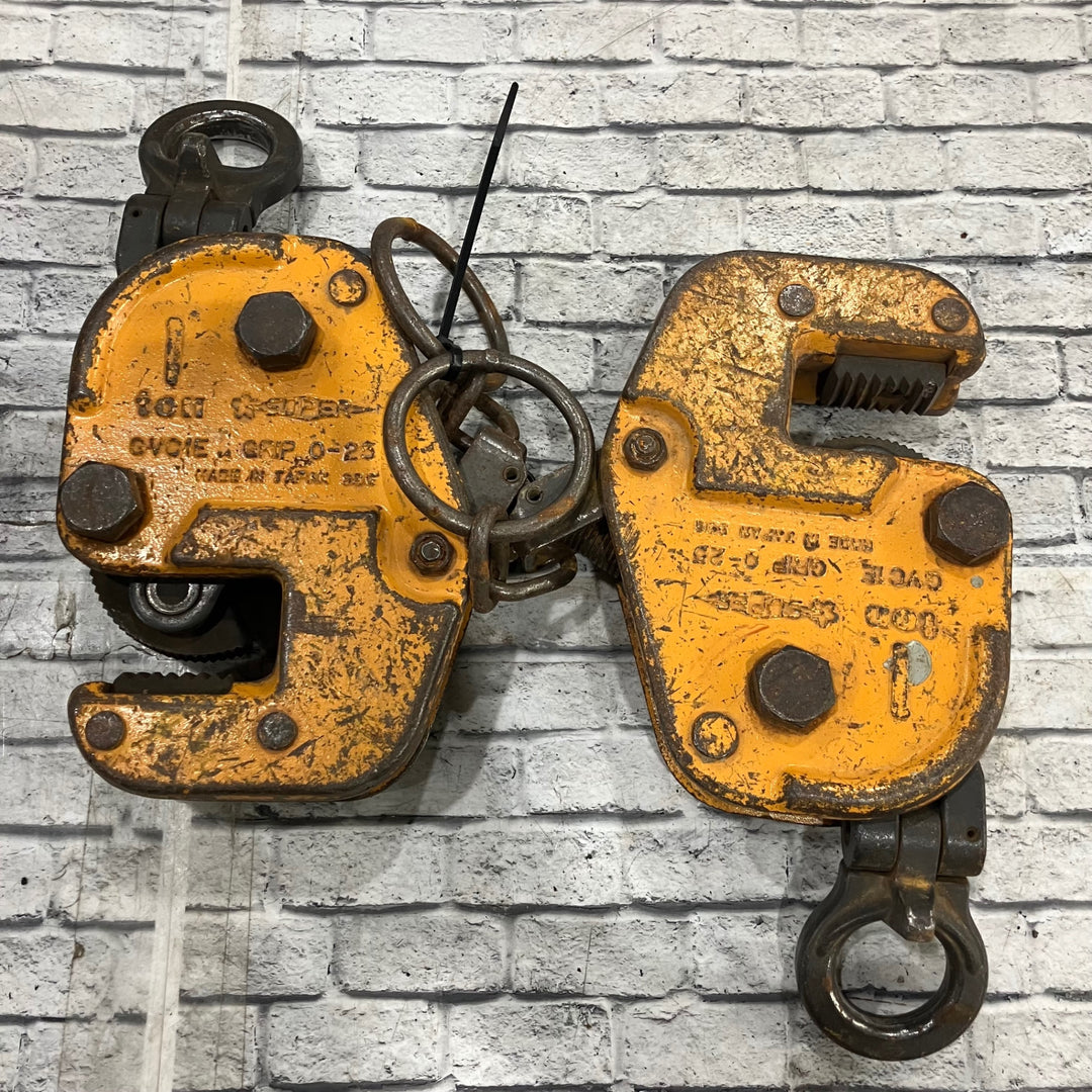 ◇スーパーツール(SUPERTOOL) 自在型横吊クランプ(自在シャッフルタイプ) GVC1E 2個セット【川口店】