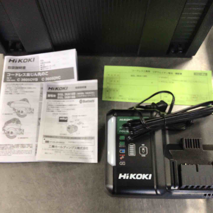 【未使用】HiKOKI(ハイコーキ) 旧日立工機 36V マルチボルト コードレス 集塵丸のこ のこ刃別売り C3605DYB(XPS)【草加店】