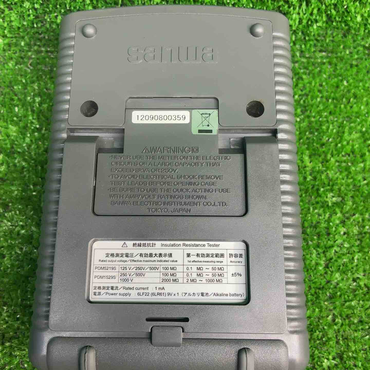 【現状品】三和電気計器(サンワ/sanwa) 3レンジアナログ絶縁抵抗計 PDM5219S【藤沢店】