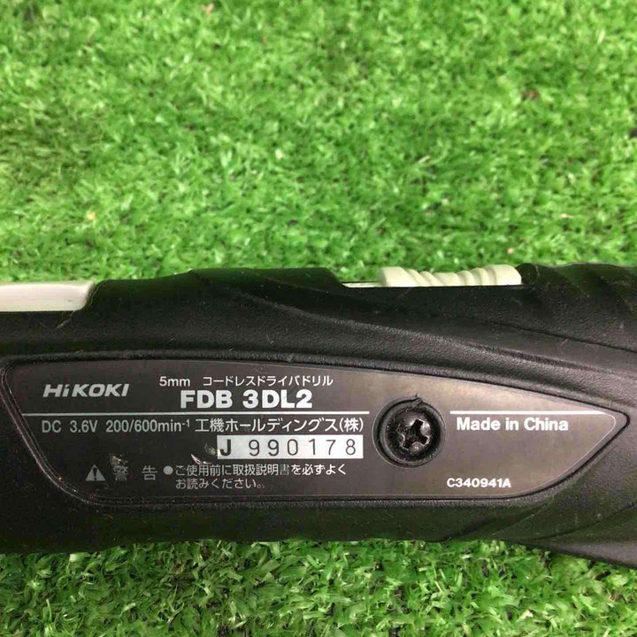 ◇HiKOKI(旧日立工機) コードレスドライバドリル FDB3DL2(2LCS) 3.6V1.5Ahバッテリー*2、充電器付【鴻巣店】
