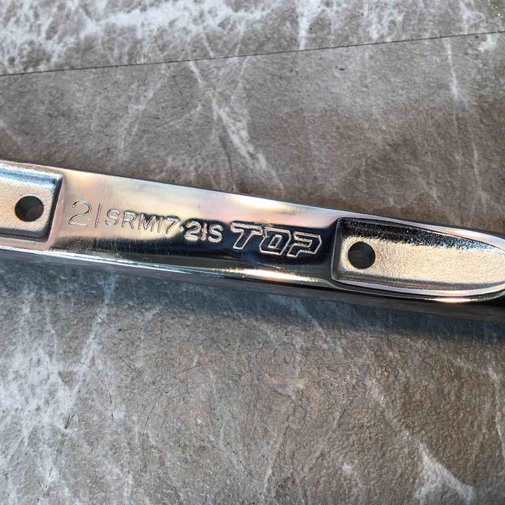 ◇トップ(TOP) ステンレスラチェットレンチ ショートタイプ SRM-17×21S【八潮店】