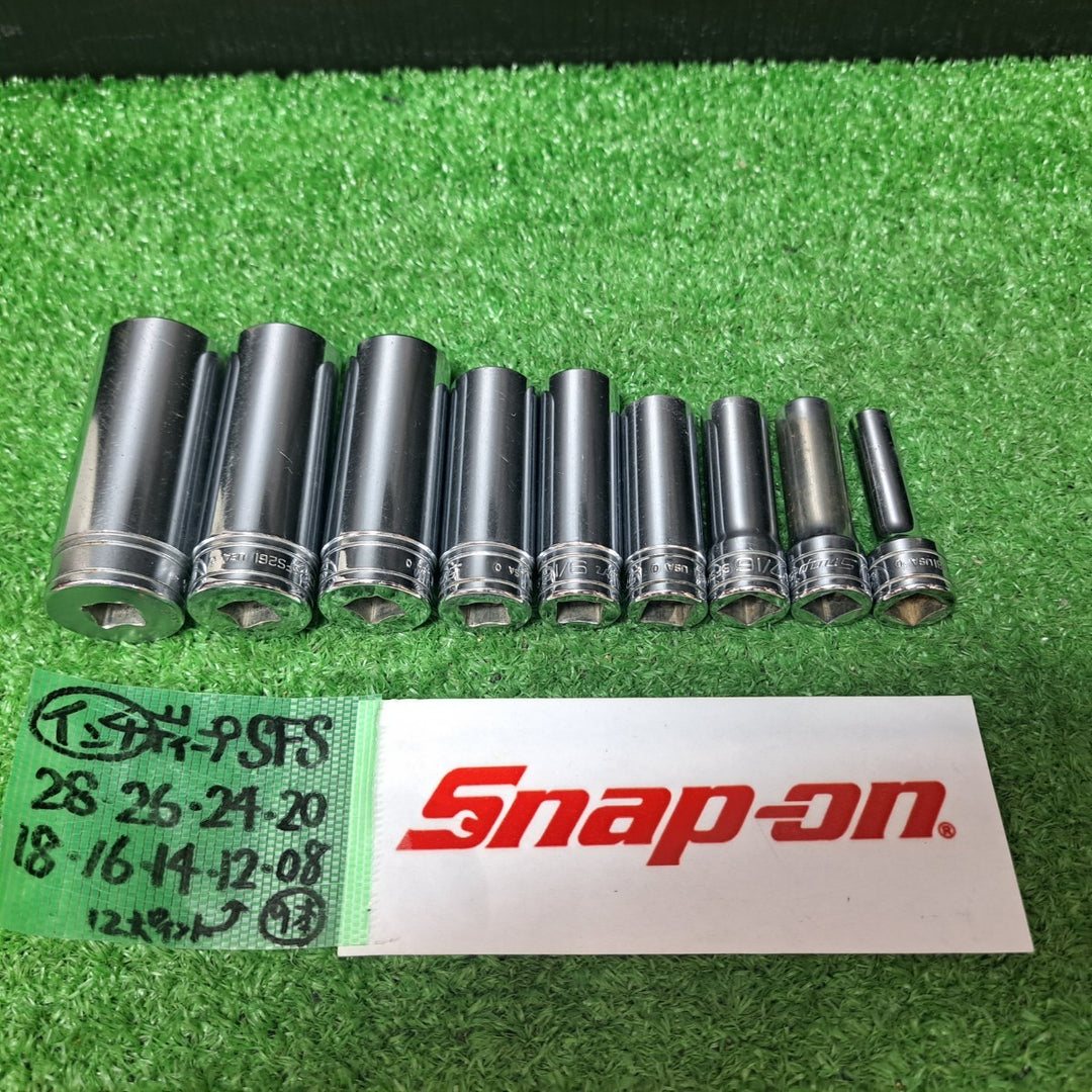 スナップオン/Snap-on 3/8sq ラチェット FK830、ブレーカーバー F10L、ディープソケット SFS 8個 SF121 計11点セット【岩槻店】