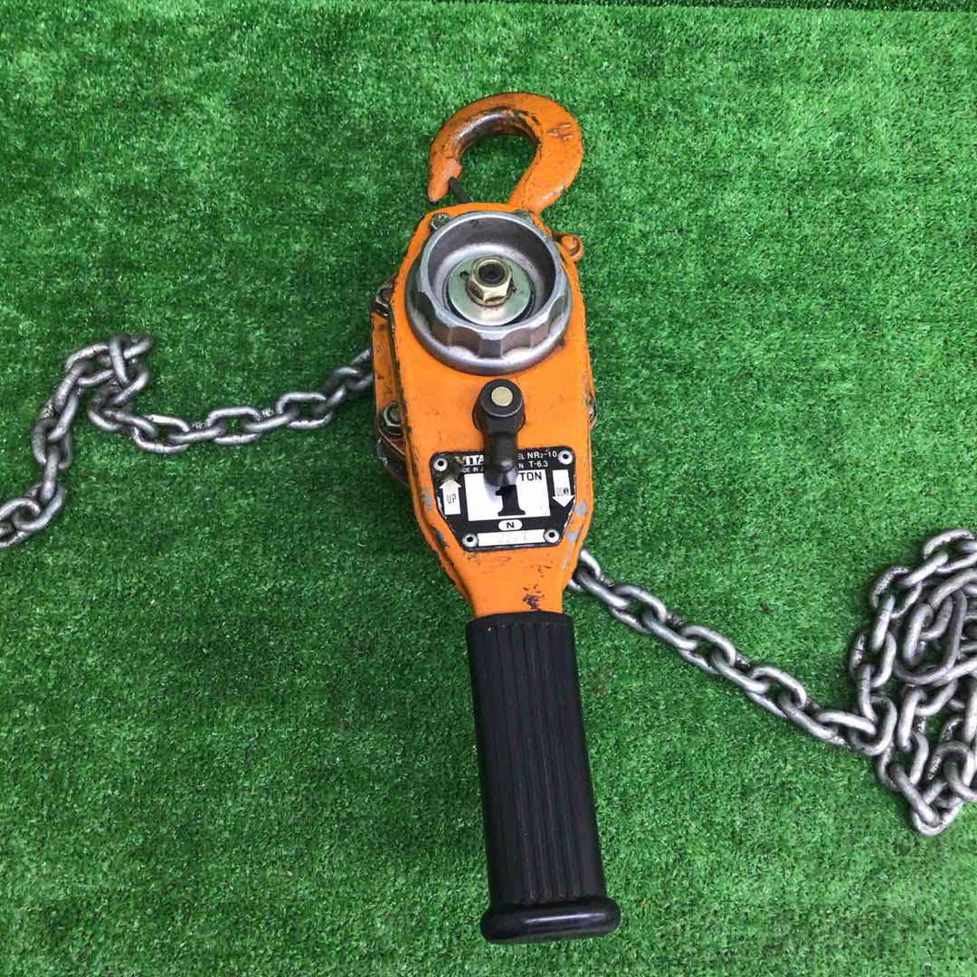 【現状品】 バイタル工業 1ton レバーチェーンブロック NR2-10 【鴻巣店】
