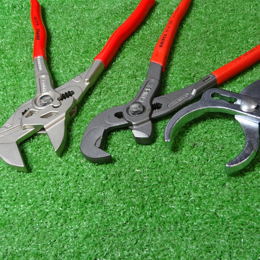 クニペックス/KNIPEX プライヤーレンチ、マルチスリップジョイントプライヤー、パイププライヤー 3点セット 8603250/8741250/8103230 【岩槻店】