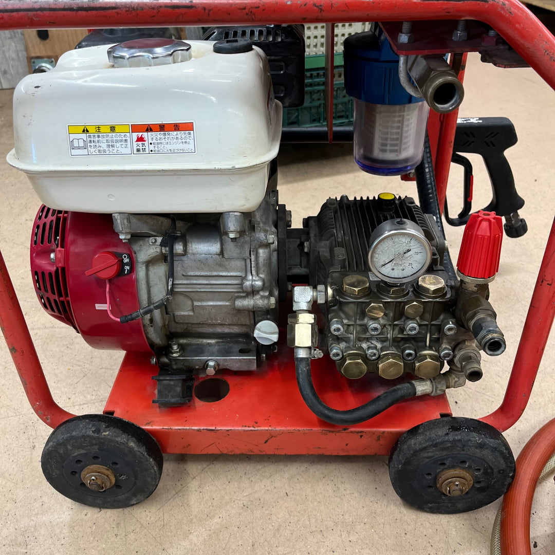【中古品/店頭受取り限定】◇スーパー工業 エンジン式 高圧洗浄機 SER-3007-5 ランスガン・高圧ホース新品【東大和店】