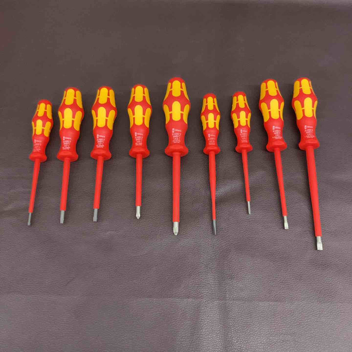 【中古美品】 WERA 絶縁ドライバーセット 160A 160iｘ4・160isｘ1・162iｘ2・167iｘ3 全9本 電工 1000V ブランド 工具 【東大和店】
