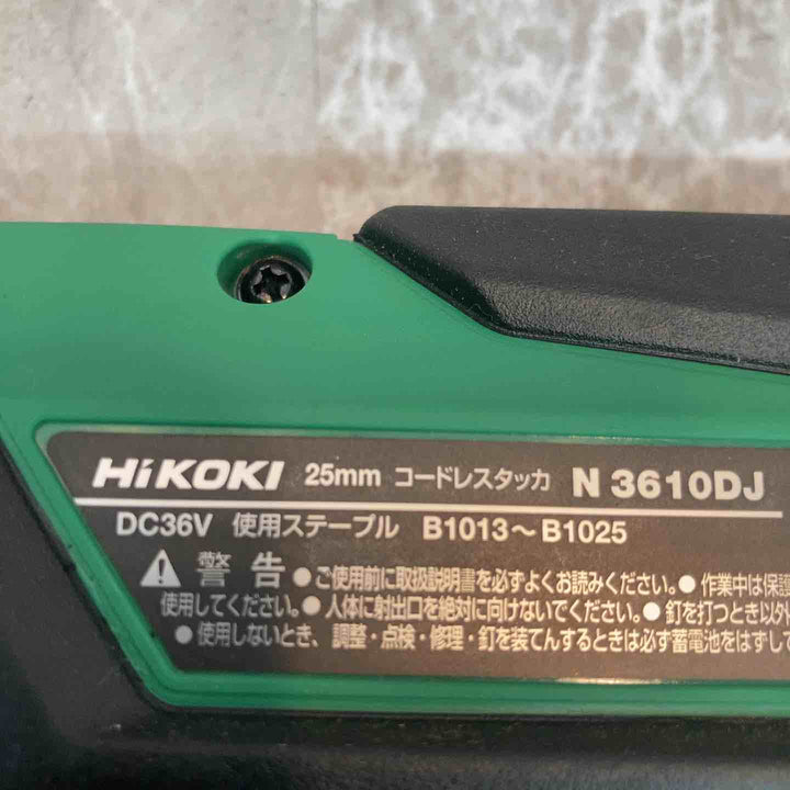★ハイコーキ(HIKOKI ※旧:日立工機) コードレスタッカー N3610DJ(XP)【八潮店】