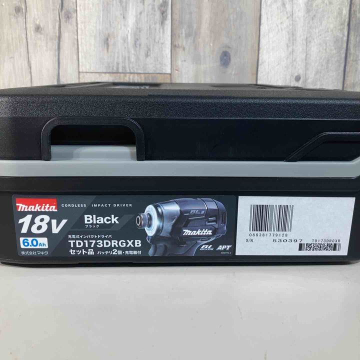 ★マキタ(makita) 18V コードレスインパクトドライバー TD173DRGXB 純正品 バッテリー2個付属【戸田店】