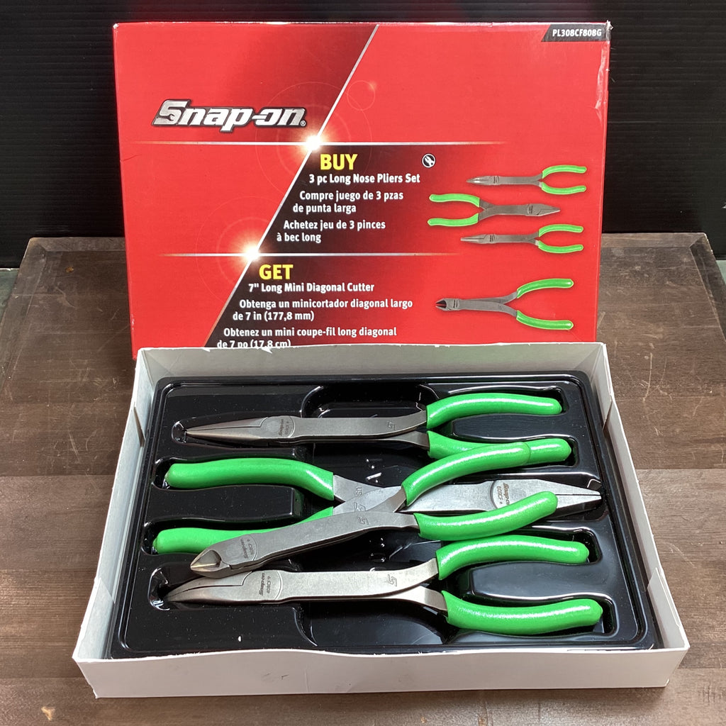 スナップオン PL306ACFP 限定 ピンク プライヤー ニッパ ロングノーズ セット 新品 希少 最安 スナップオン(Snap-on) 3ポジションスリップジョイントプライヤー 3点