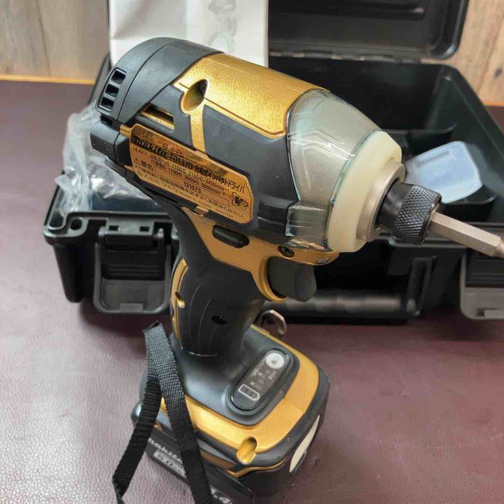 【未使用(店頭展示品)】マキタ(makita) コードレスインパクトドライバ 14.4V ゴールド TD137DSP1 100周年限定仕様【東大和店】