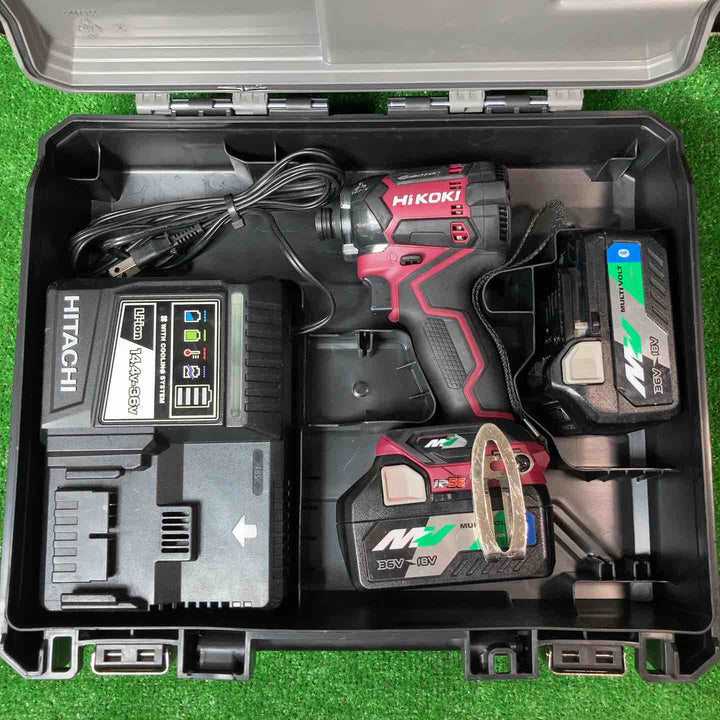 ★ハイコーキ(HIKOKI ※旧:日立工機) コードレスインパクトドライバ WH36DC(2XPS)(R) Bluetooth対応電池【岩槻店】
