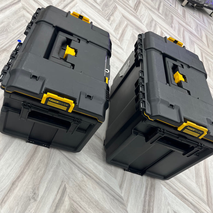 デウォルト(DeWALT) タフシステム2.0 システム収納BOX  工具箱 収納ケース ツールボックス  積み重ね収納 DWST83342-1、DWST83294-1　2段 【越谷店】