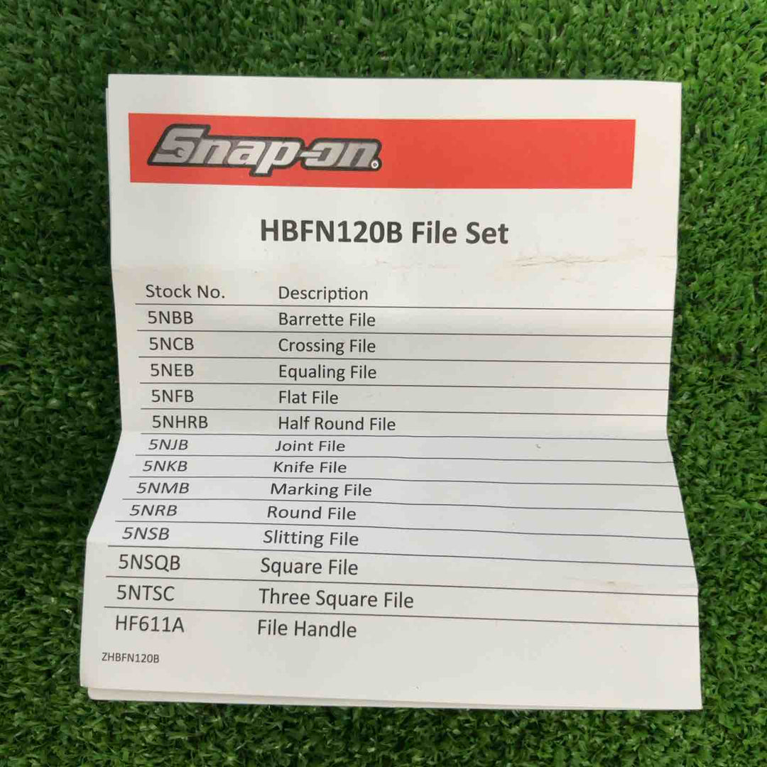 スナップオン snap-on スイスニードルヤスリ 12ピース HBFN120B FILE SE【草加店】
