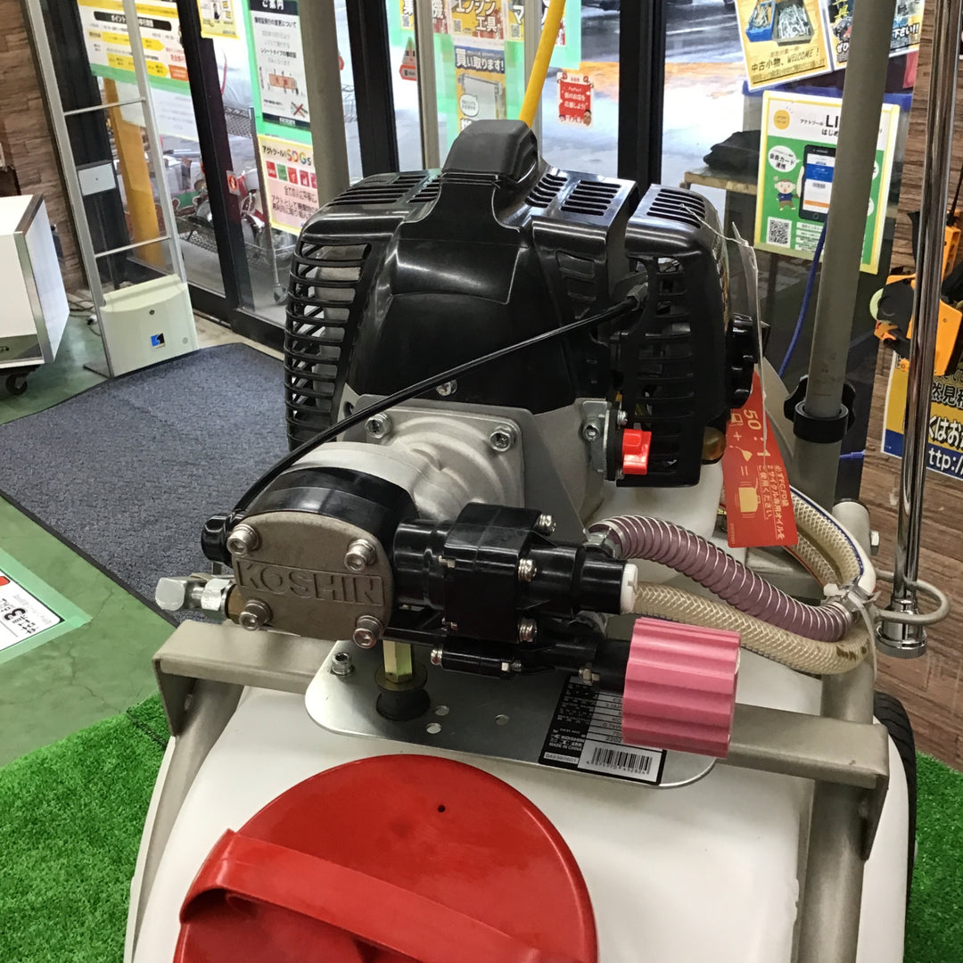 〇工進 2サイクルエンジン式 噴霧器25Lタンクキャリー 1連ピストン ES-25T　動噴　【桶川店】