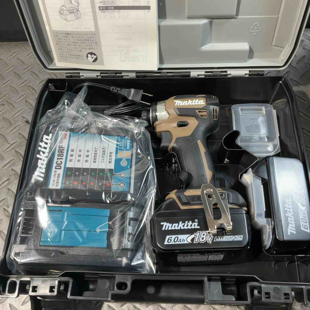 ★マキタ(makita) コードレスインパクトドライバー TD173DGXAB 4台セット まとめ売り ブラウン 純正 18V【草加店】