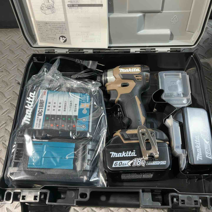 ★マキタ(makita) コードレスインパクトドライバー TD173DGXAB 4台セット まとめ売り ブラウン 純正 18V【草加店】