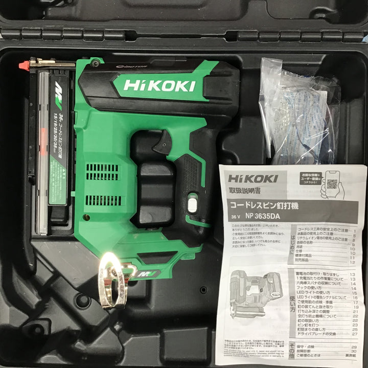 ★ハイコーキ(HIKOKI ※旧:日立工機) コードレスピンネイラ NP3635DA(NNK)【戸田店】