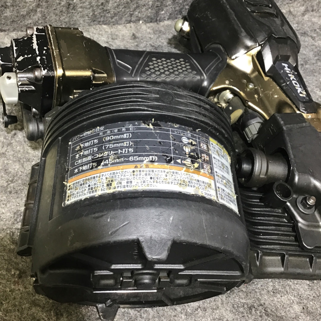 【中古品】ハイコーキ(HIKOKI ※旧:日立工機) 高圧エア釘打ち機 NV90HR2(S)【桶川店】
