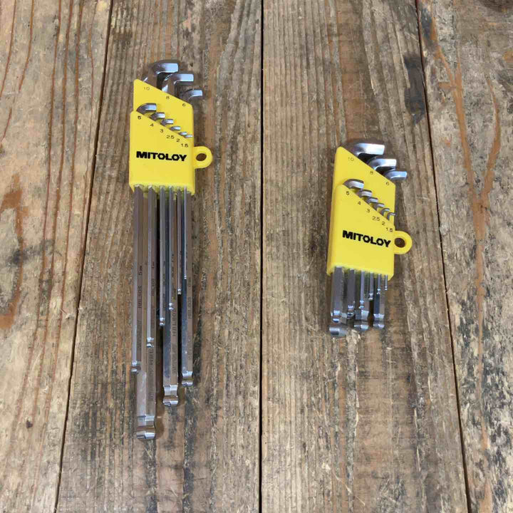 MITOLOY ミトロイ 水戸工業 HBS900S + HBL900S ボールポイントホローレンチセット 9本組 六角レンチセット  2種セット【所沢店】