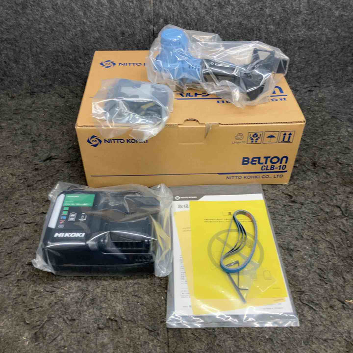 ★日東工器 コードレスベルトサンダ CLB-10(フルセット) ベルトン【鴻巣店】