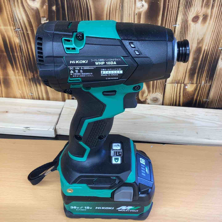 ハイコーキ(HIKOKI ※旧:日立工機) コードレス静音インパクトドライバ WHP18DA(2XPZ) DIY ネジ ボルト 穴あけ 研磨 金属 研削  【越谷店】