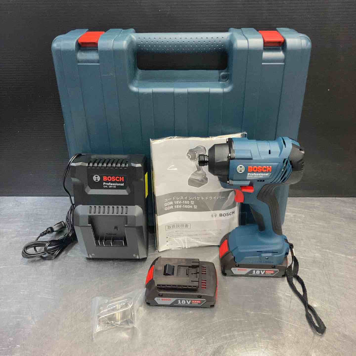 【中古美品】 ボッシュ(BOSCH) 18Vバッテリー インパクトドライバー GDR18V-160 フルセット 【東大和店】