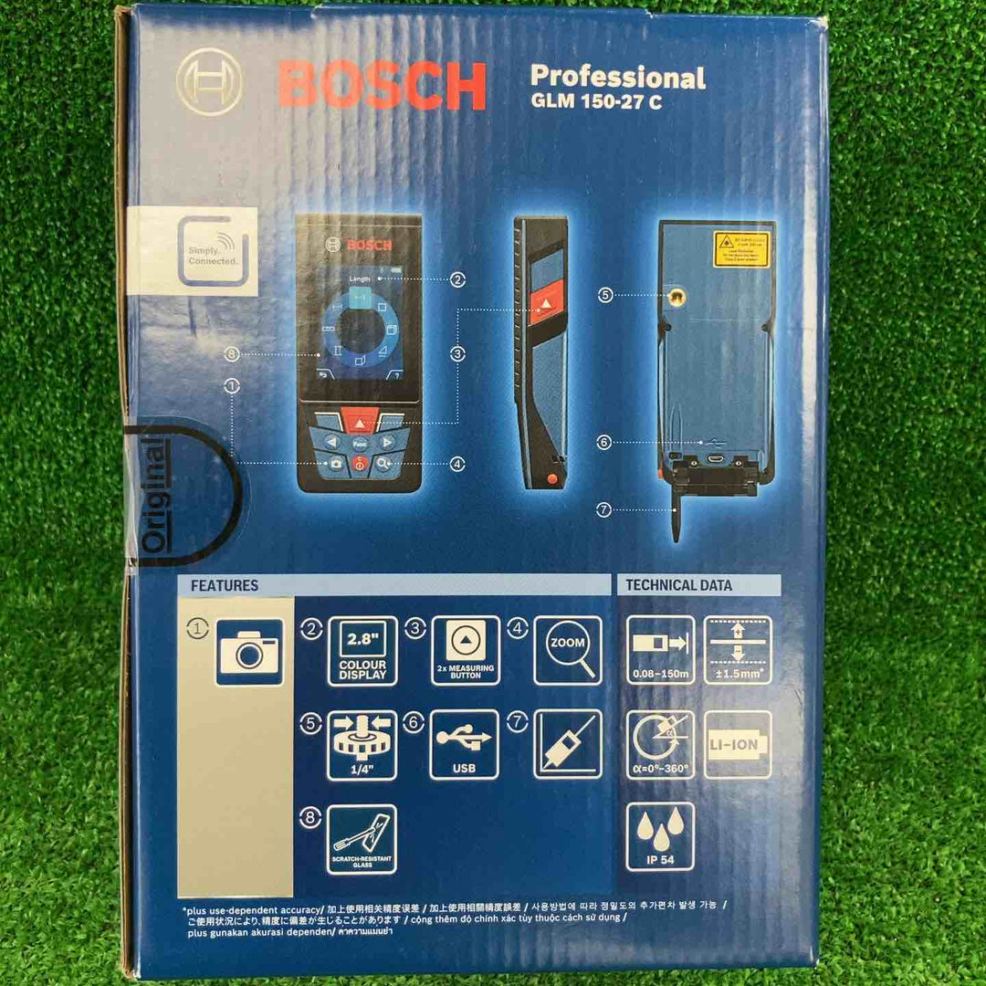 ◇ボッシュ(BOSCH) データ転送レーザー距離計 GLM150-27C【川崎店】