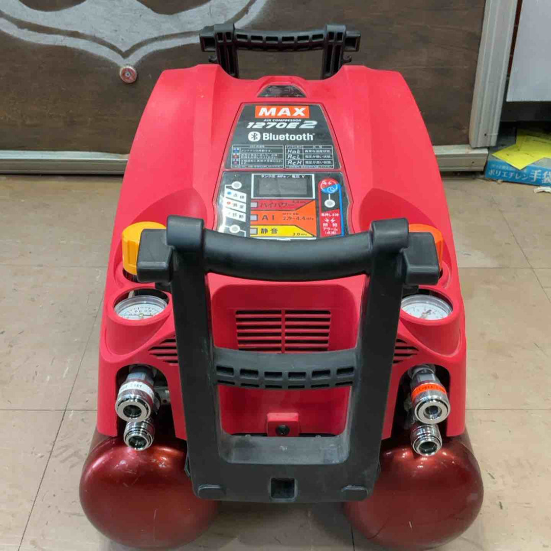 ★マックス(MAX) エアコンプレッサー AK-HL1270E2_レッド【草加店】