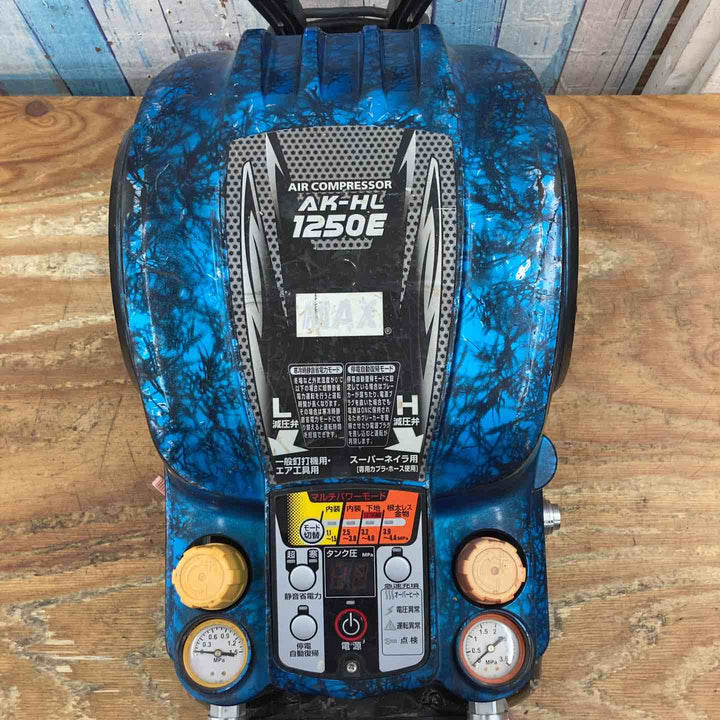 【中古品】★マックス(MAX) エアコンプレッサー AK-HL1250E ガイアブルー 常高圧【柏店】