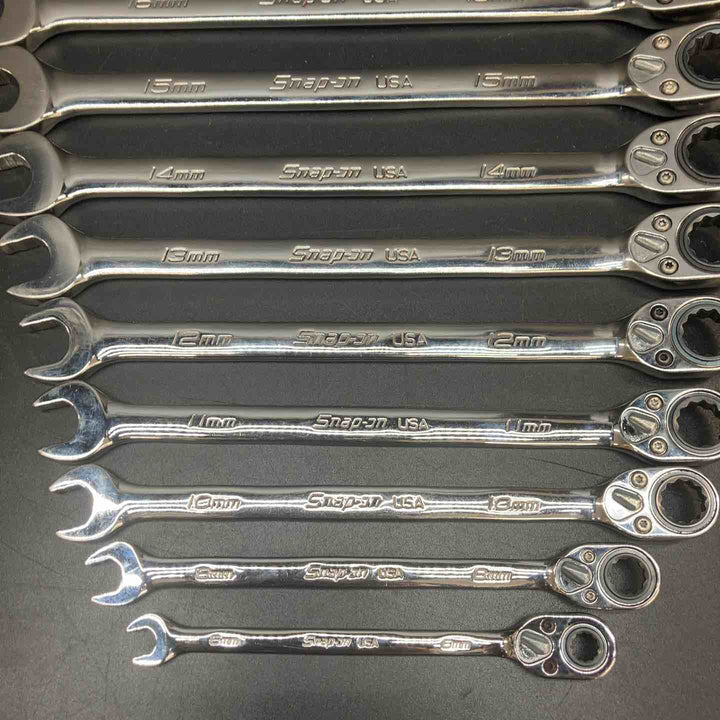 スナップオン(Snap-on) コンビギアレンチセット SOXRRM710A+8mm 6mm付き 6mm-19mm 計12本セット【川越店】