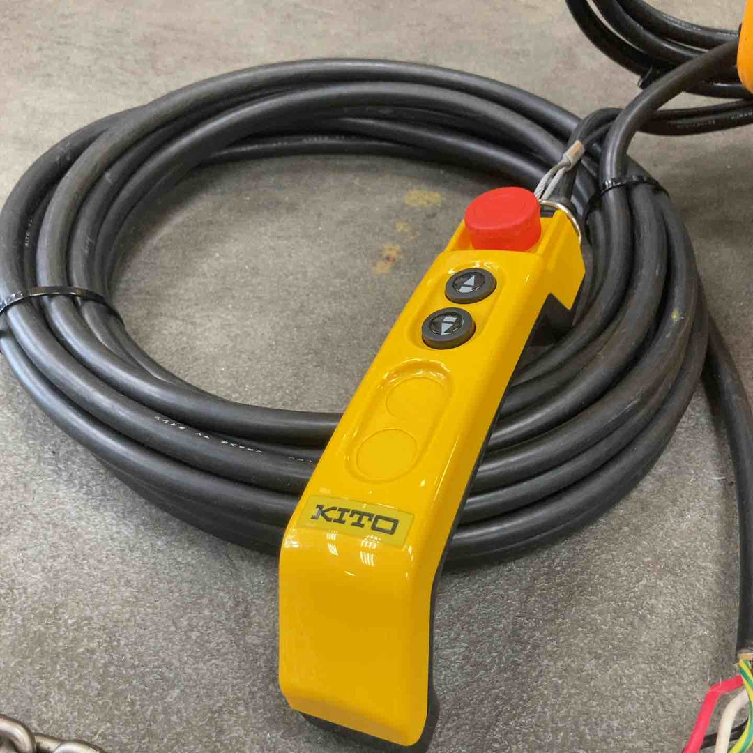 【店頭受取り限定】KITO EQ形電気チェーンブロック 懸垂形 EQ004IS 490kg【川崎店】