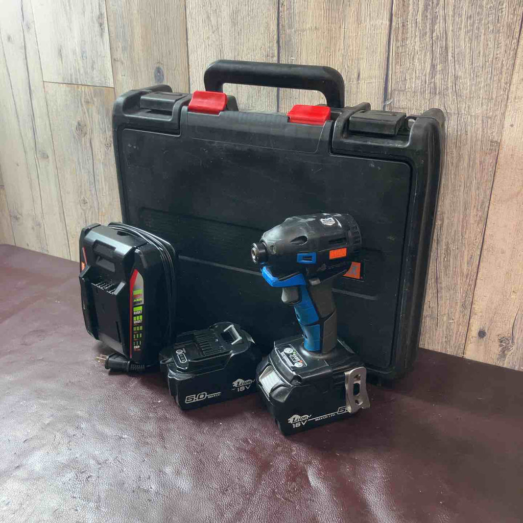 中古品】マックス(MAX) MAX 充電式ブラシレスインパクトドライバ(青 