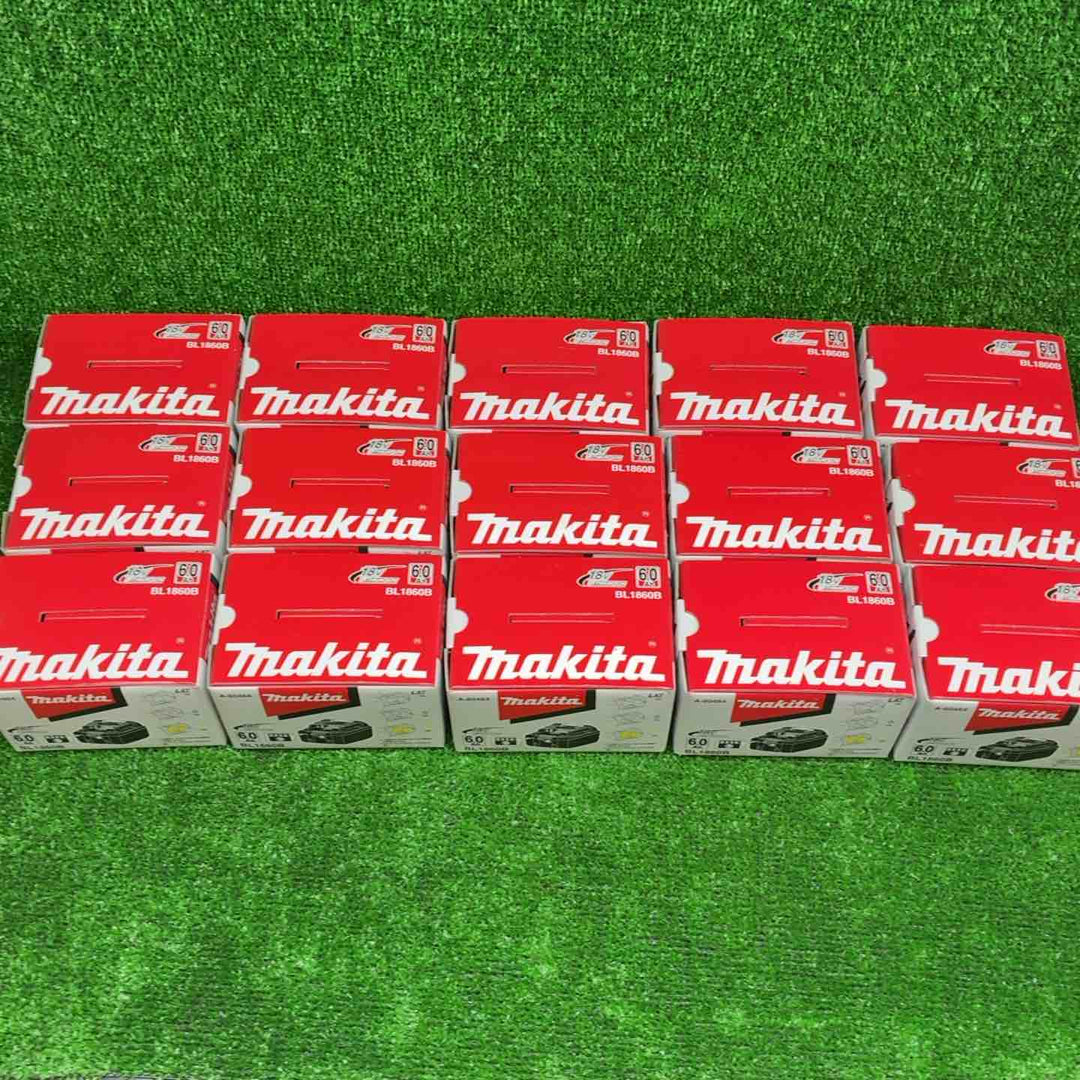 【未使用】 makita 18V リチウムイオンバッテリ BL1860B 18V 6.0Ah 15個セット 化粧箱付き 【藤沢店】