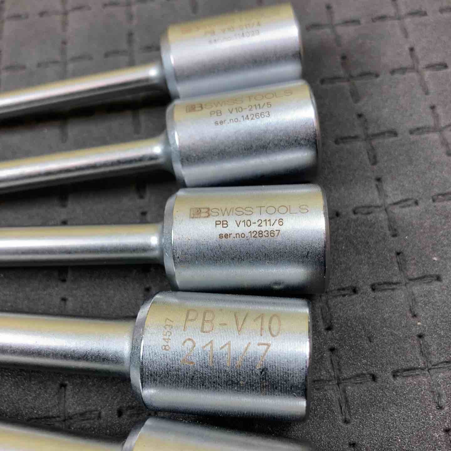 PB スイスツールズ　ロングヘキサゴン 3/8ソケット PB-V10 　4,5,6,7,8,10　6本セット【川越店】 PB スイスツールズ ロングヘキサゴン 3/8ソケット PB-V10 4,5,6,7,8,10