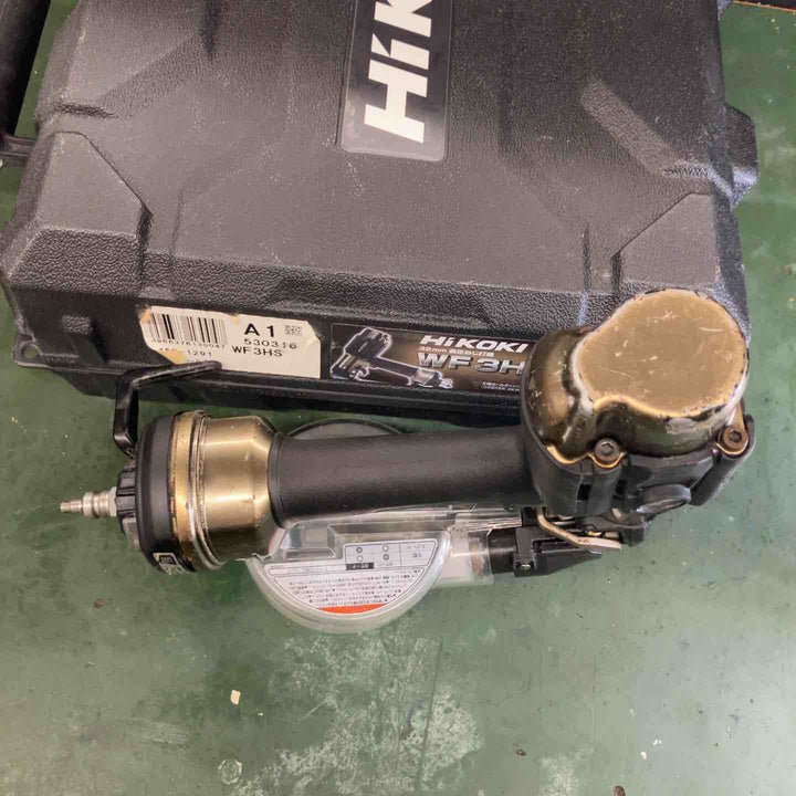 【中古品】★ハイコーキ(HIKOKI ※旧:日立工機) 高圧エアネジ打ち機 WF3HS　本体＋ケース【戸田店】