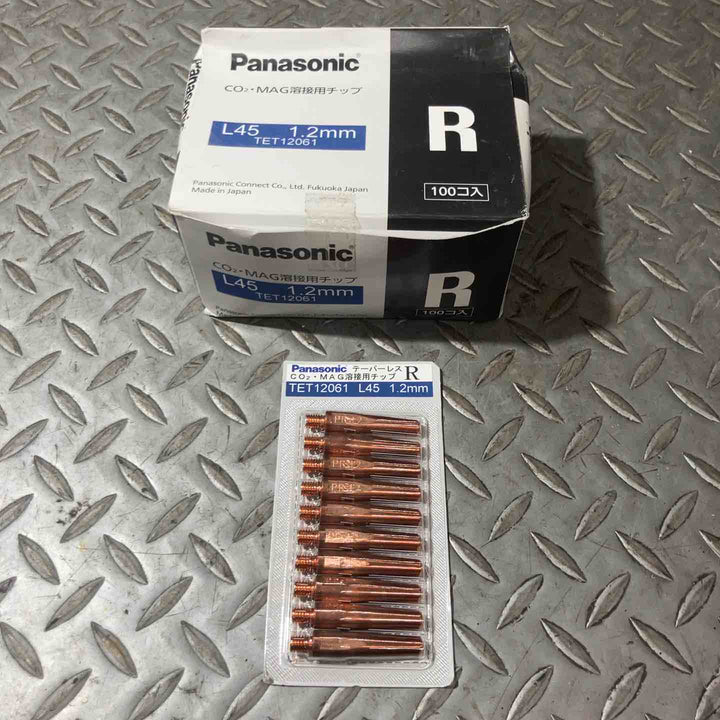 Panasonic パナソニック CO2・MAG溶接用チップ L45 1.2mm TET12061 R 100個入り【草加店】