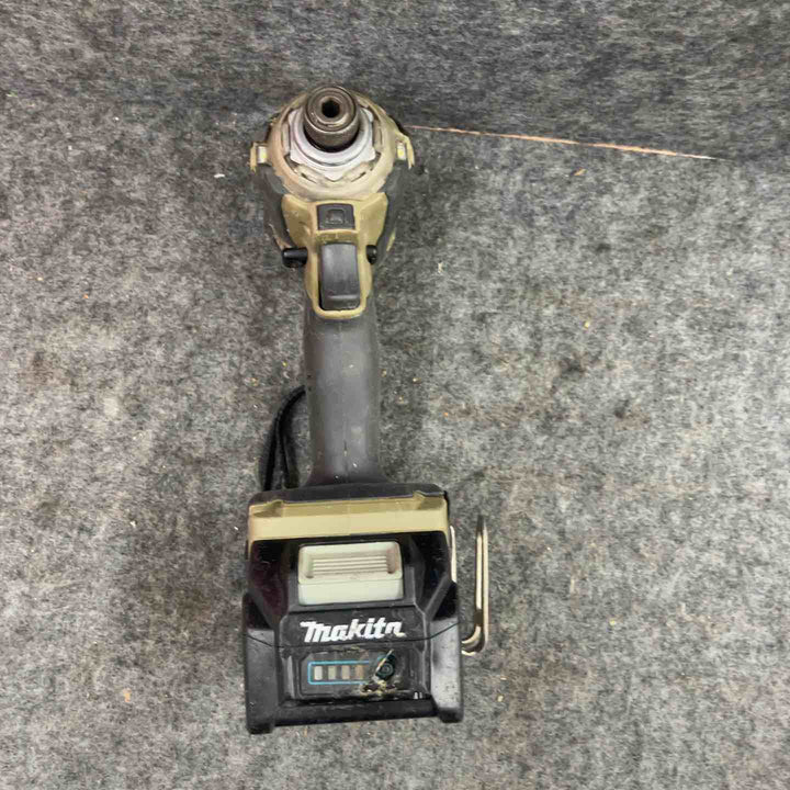 ★マキタ(makita) コードレスインパクトドライバー TD001GRDXO ケース[ラッチ片方なし](40Vmax2.5Ahバッテリー*2[79][91]、充電器)【鴻巣店】