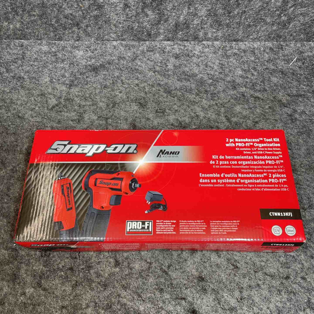 Snap-on/スナップオン 1/4sq 小型充電式ドライバーセット ナノアクセス　Nano Axcess  CTNN13KFJ (CTNN3040、CTNN1040)【桶川店】