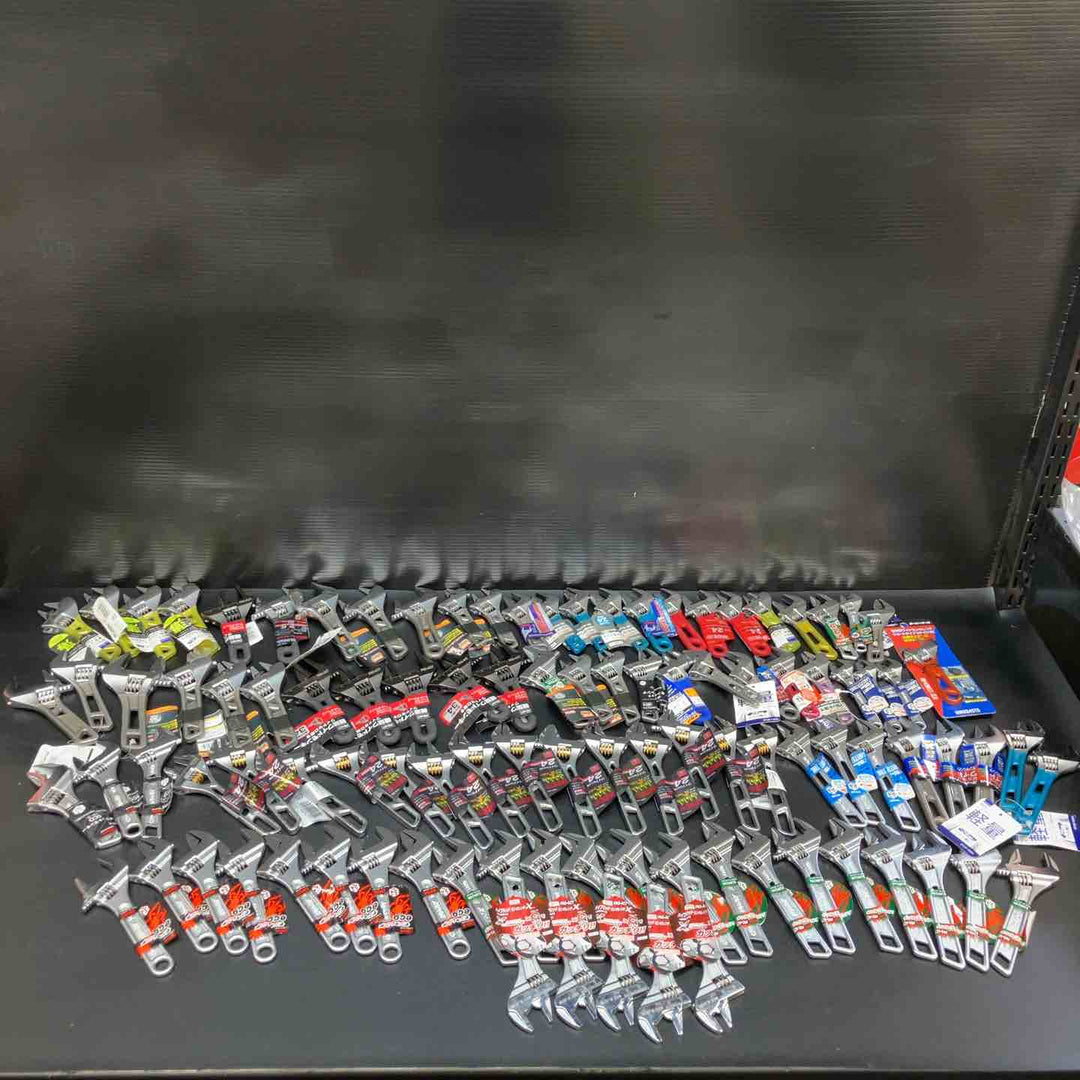 ▼モンキーレンチ100個まとめ売り 格安☆ ロブスター スーパーツール TOP サイズ 複数 軽量 薄型 ショート 様々【川越店】