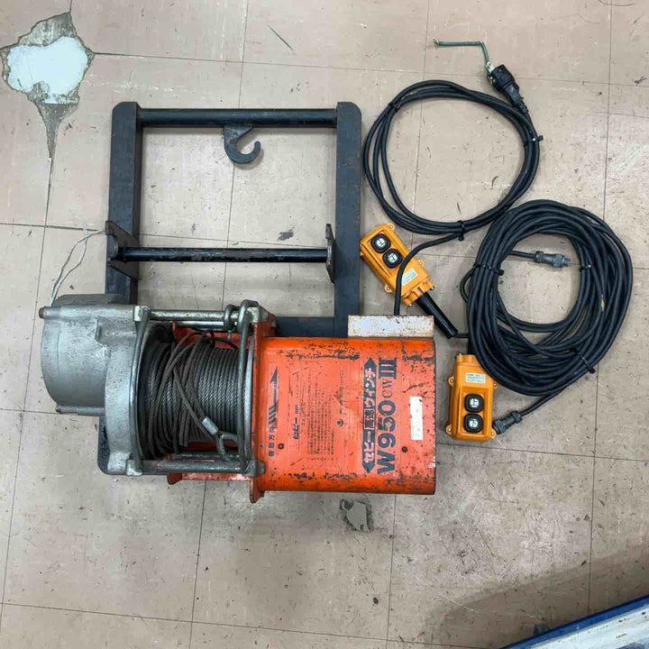 【店頭受取り限定】東京ジャイロ セビー高速ウインチ W950CW-Ⅲ 瓦揚げ機【草加店】