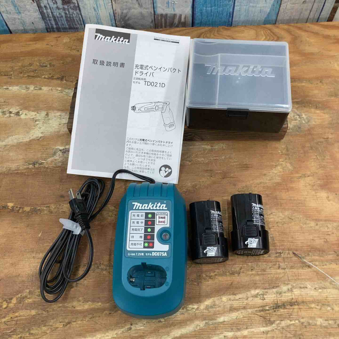 ☆マキタ(makita) 7.2V コードレスペンインパクトドライバー TD021DSB【柏店】