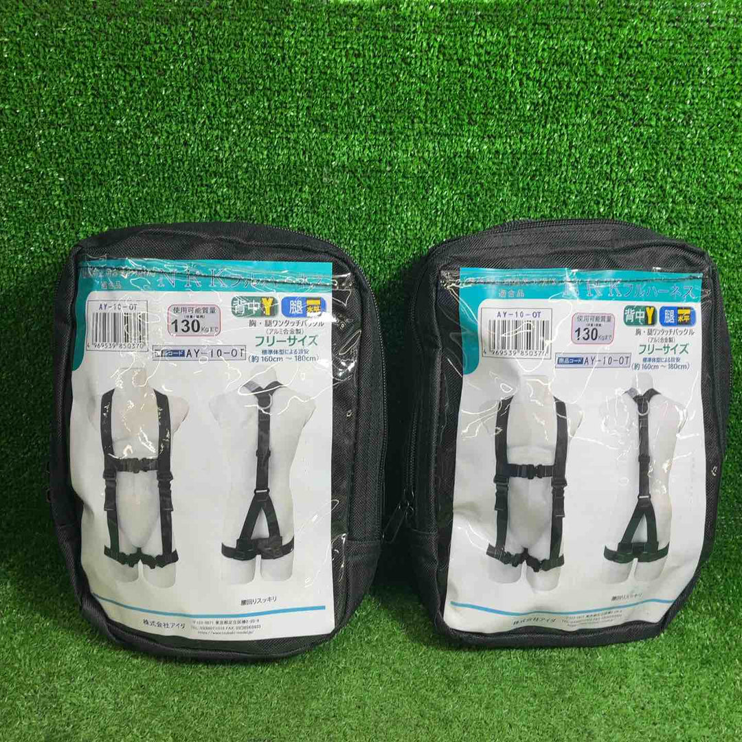 【未使用品】 フルハーネス Y型 胸腿ワンタッチバックル フリーサイズ  黒 NRK AY-10-OT 【藤沢店】