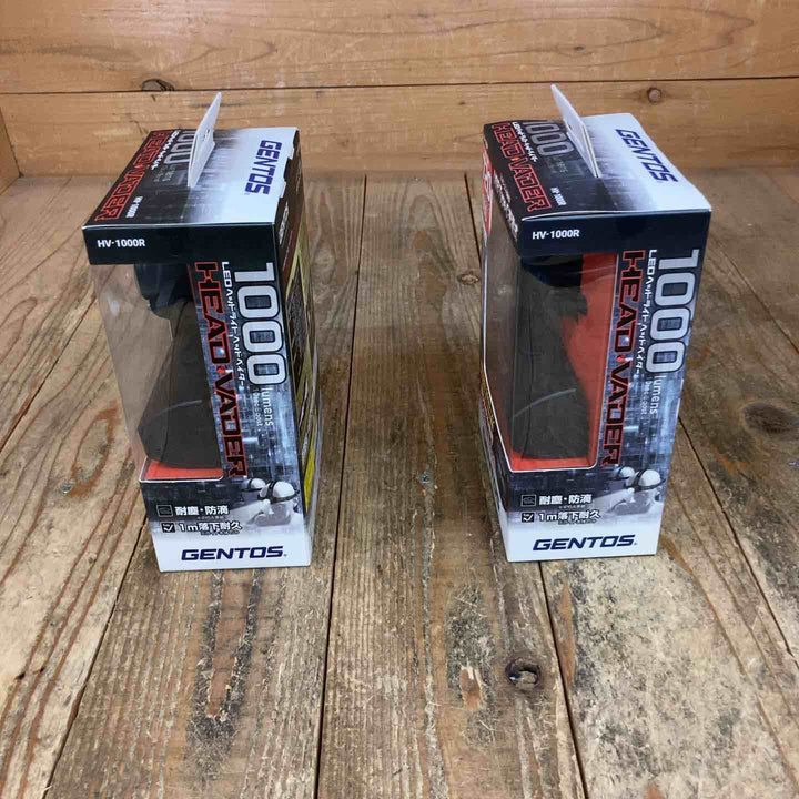 ジェントス(GENTOS) ヘッドライト ヘッドベイダー HV-1000R 計2点【所沢店】