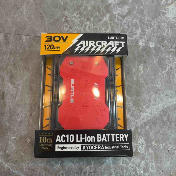 ◇BURTLE バートル エアークラフト2026年モデル 30Vリチウムイオンバッテリー メタリックレッド AC10 96 F【八潮店】