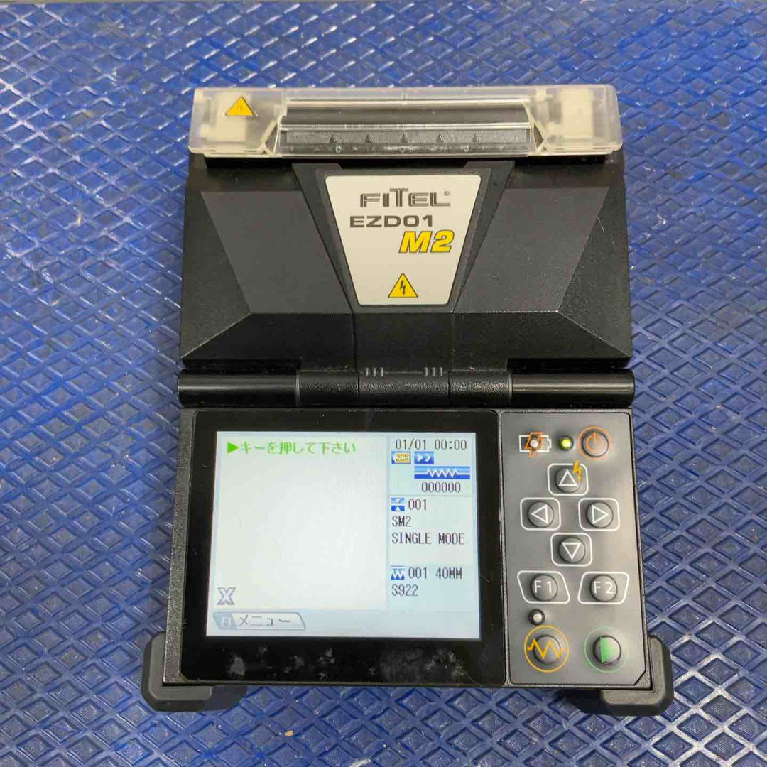 古河電工 FITEL 簡易2心融着機 EZD01M2 ホットストリッパ ファイバカッタセット 通電確認のみ【草加店】
