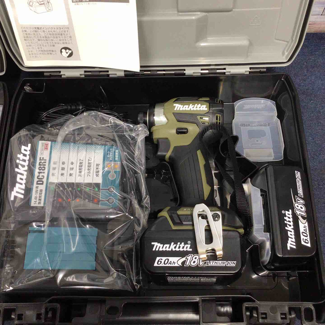 マキタ(makita) コードレスインパクトドライバー TD173DRGXO 2台セット 18V オリーブ【八潮店】