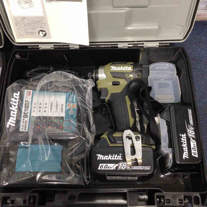 マキタ(makita) コードレスインパクトドライバー TD173DRGXO 2台セット 18V オリーブ【八潮店】