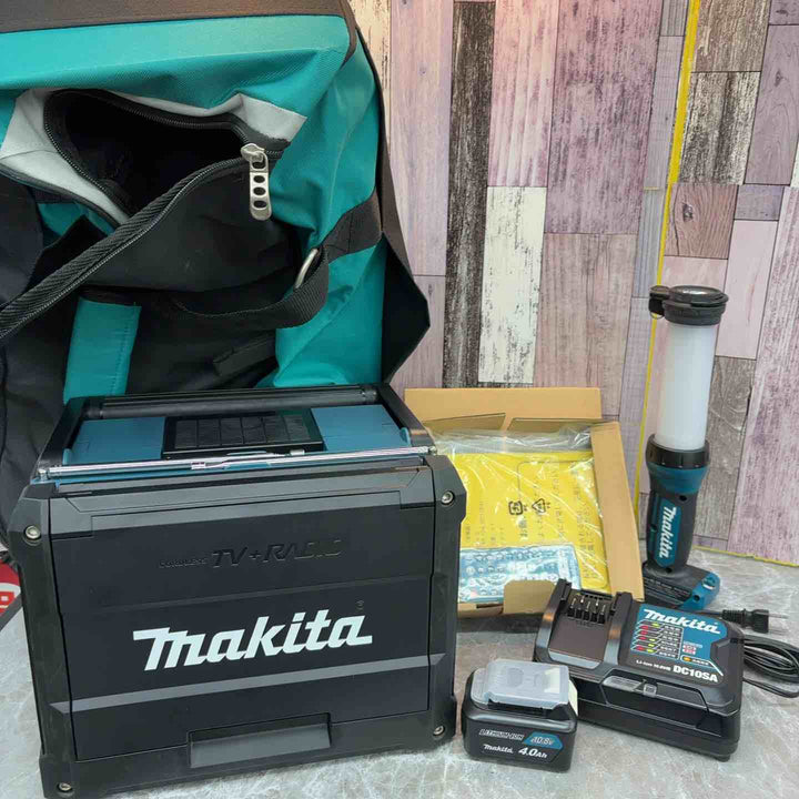◇マキタ(makita) 防災用コンボキット CK1012(ラジオ付テレビTV100+ワークライトML807)【八潮店】