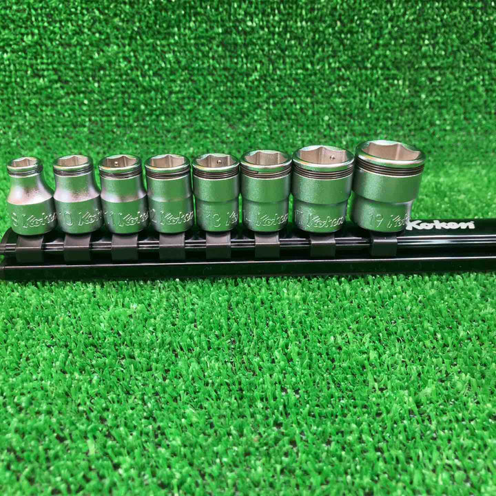 Koken/コーケン  3/8(9.5) ナットグリップ ソケットレンチ セット RS3450M/8 ホールド【川越店】