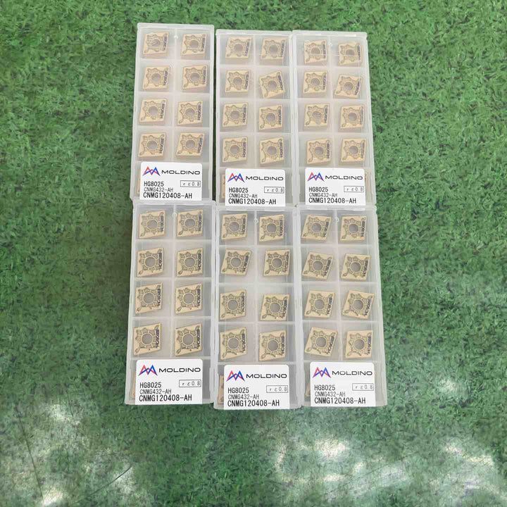 MOLDINO(旧:三菱日立ツール)旋削チップ　CNMG120408-AH-HG8025　6個セット【町田店】